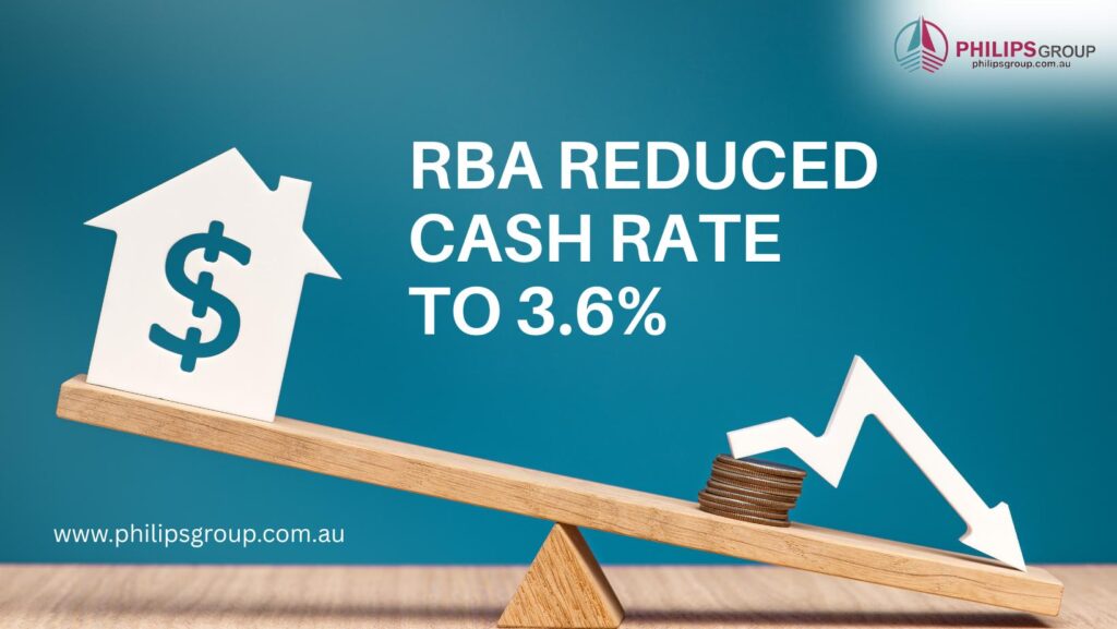 RBA Has reduced cash rate to 3.6%